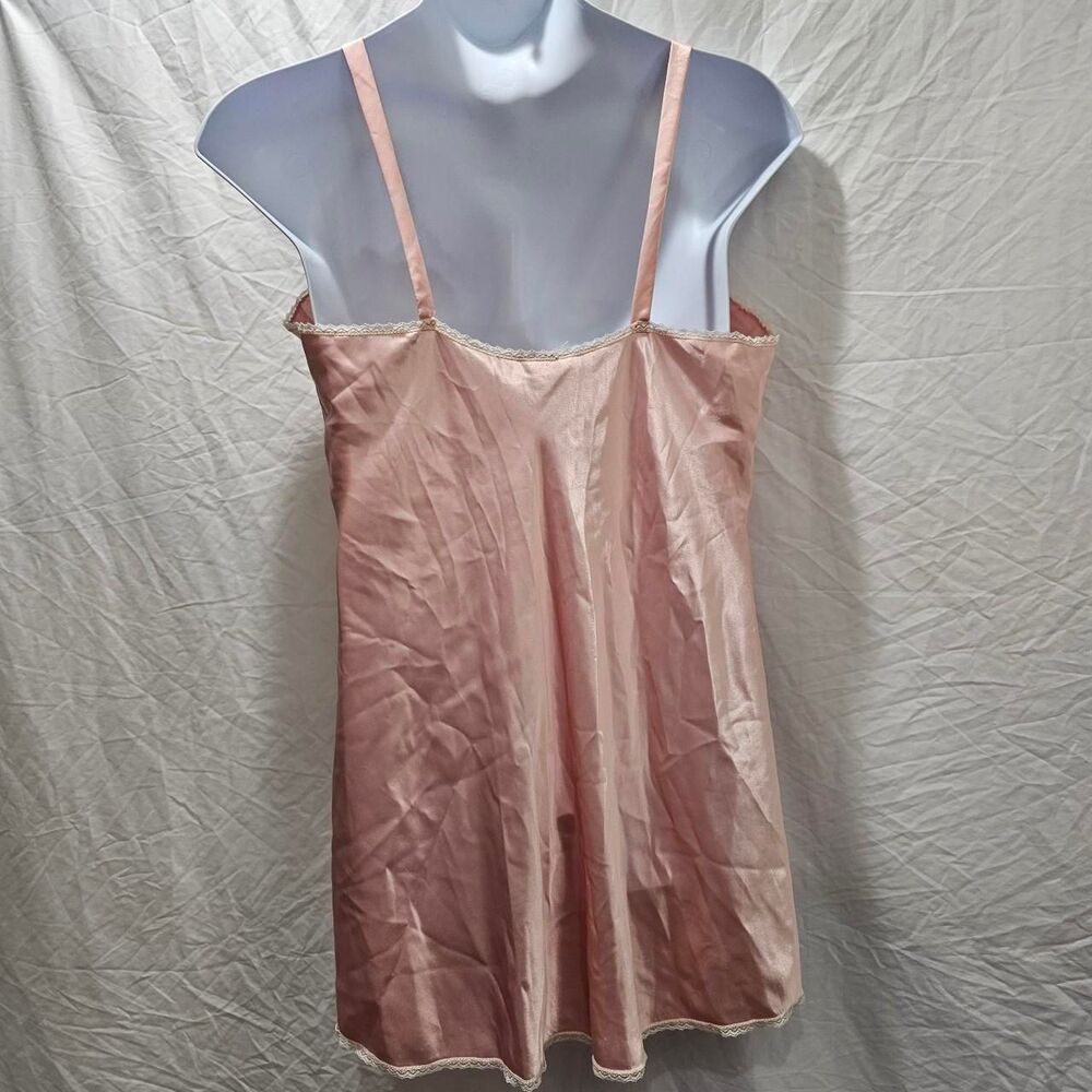 vintage 90s baby pink satin fairy whimsigoth mini dress - Picture 2 of 7